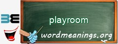 WordMeaning blackboard for playroom